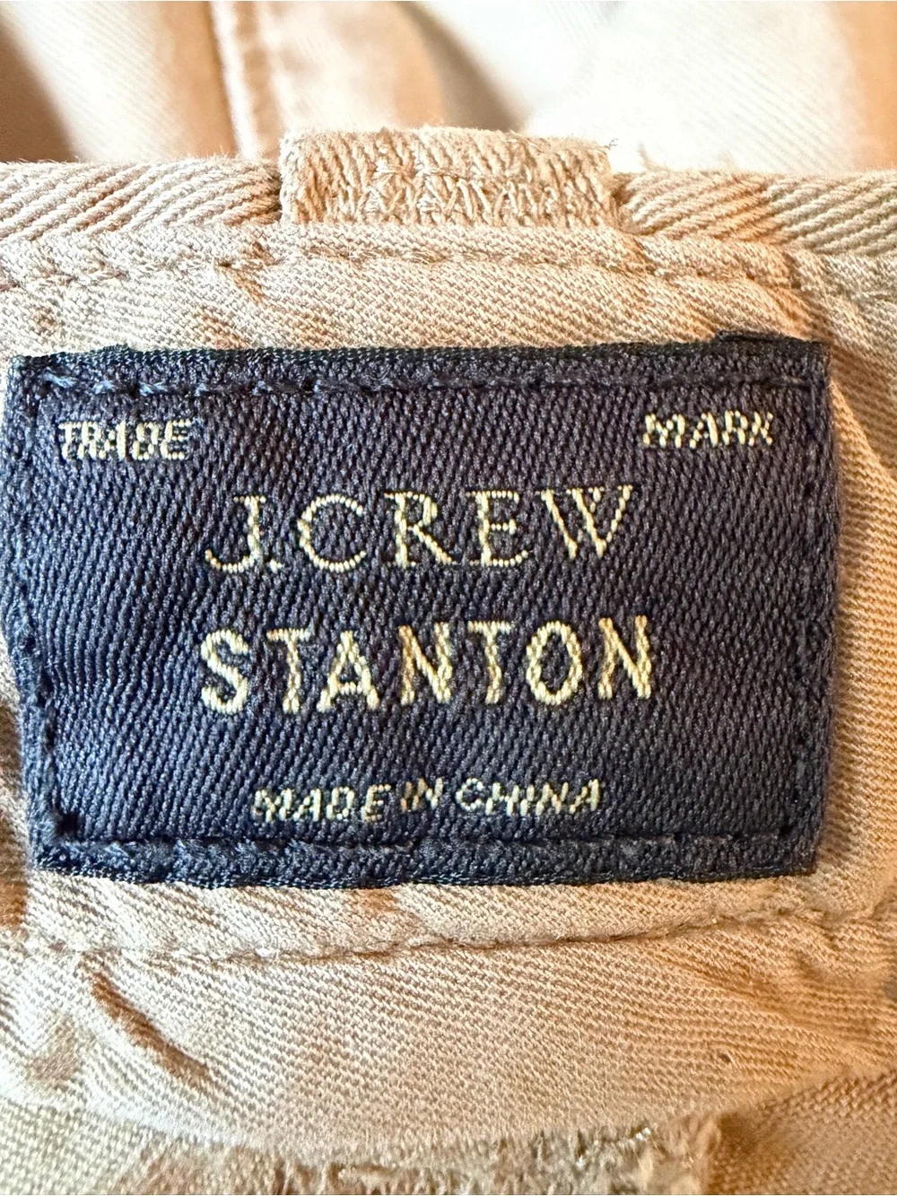 J. Crew Men's Khaki Casual Cotton Shorts size waist 33 inseam 7